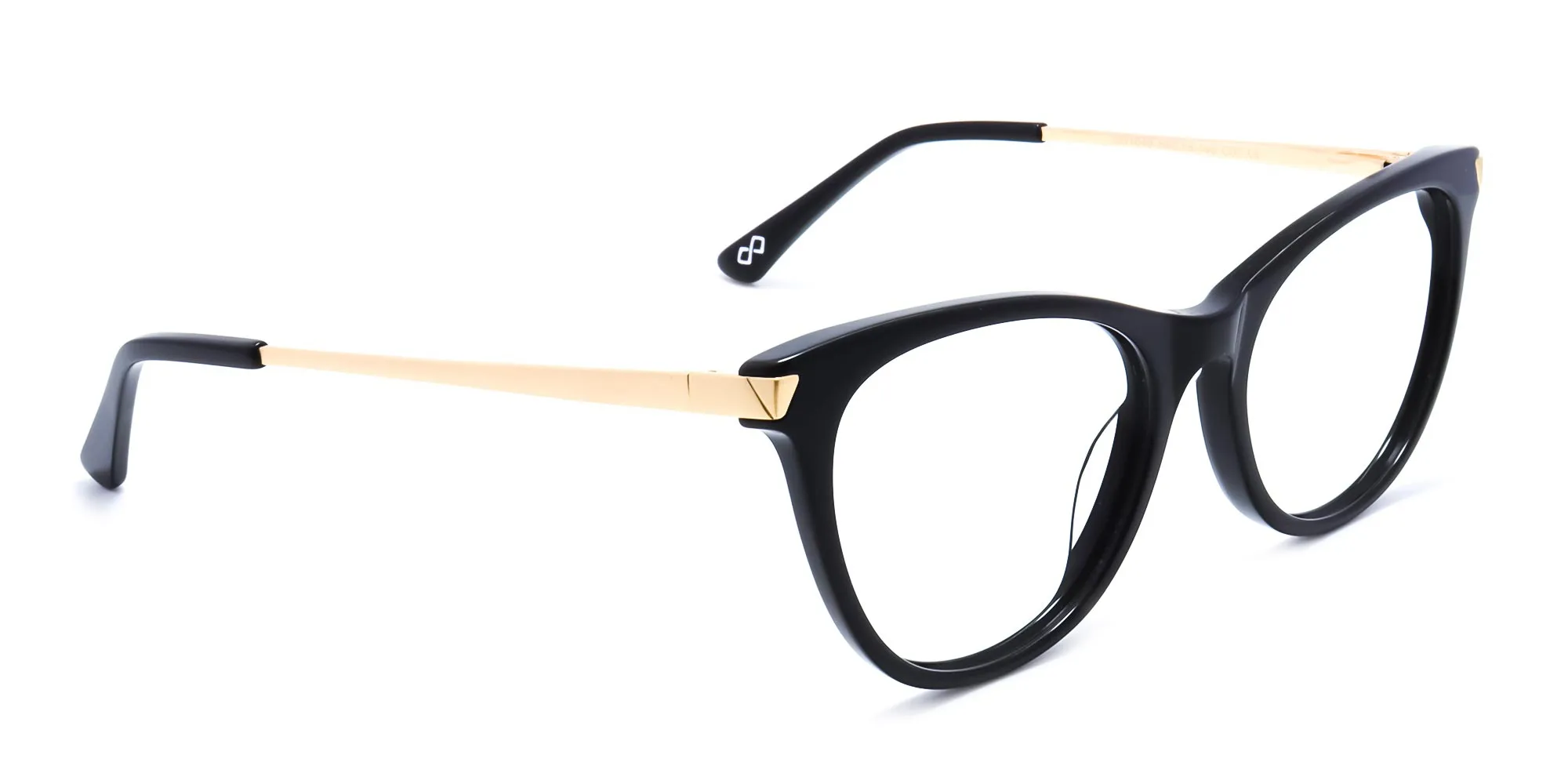 cat eye glasses black and gold specscart-2