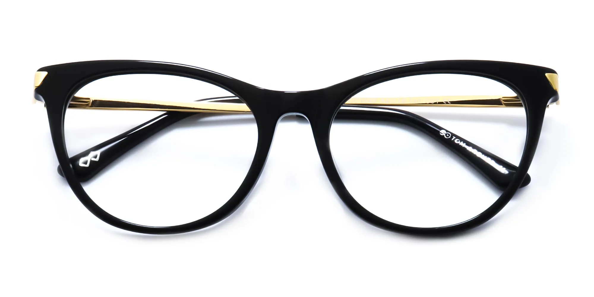 cat eye glasses black and gold specscart-2