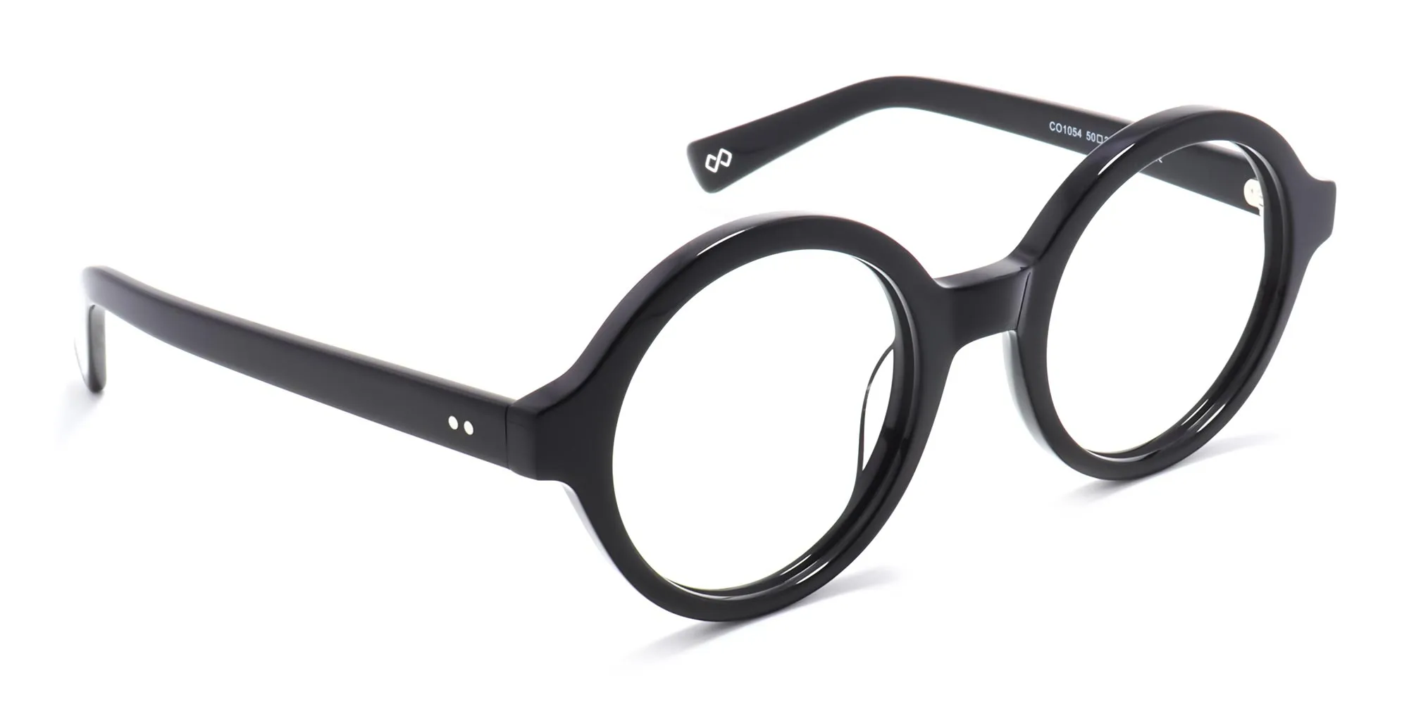 black circular reading glasses -2