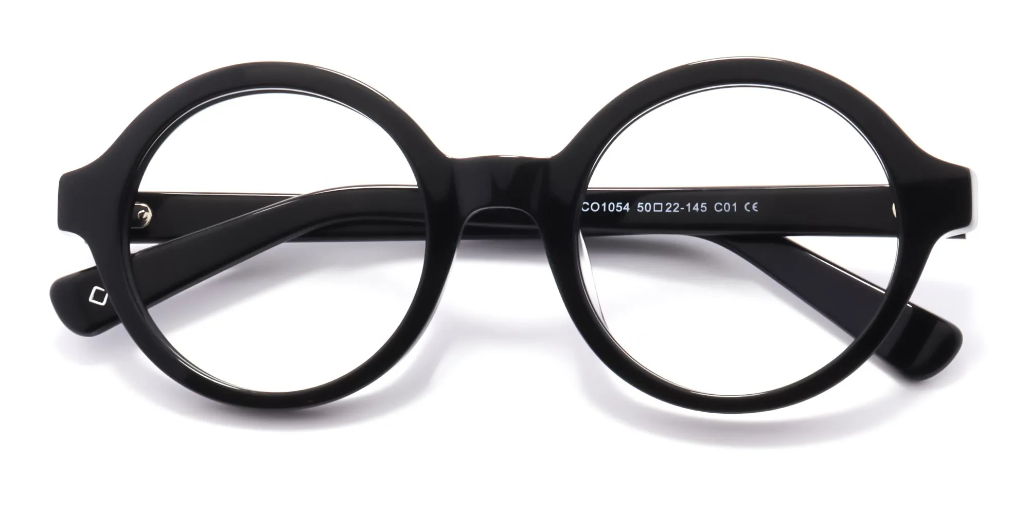 black circular reading glasses -2