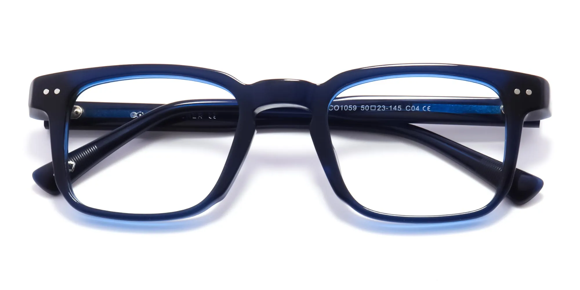 square frame blue light glasses -2