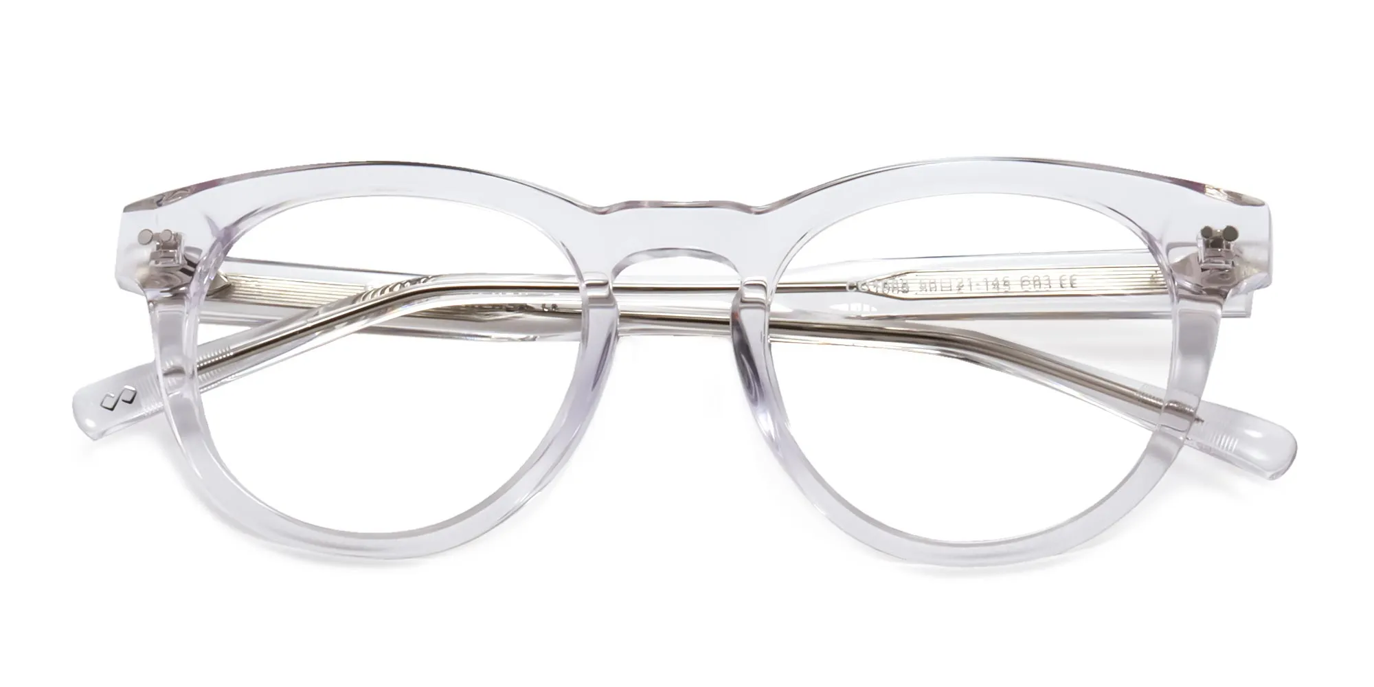 clear frame round full rim glasses-2