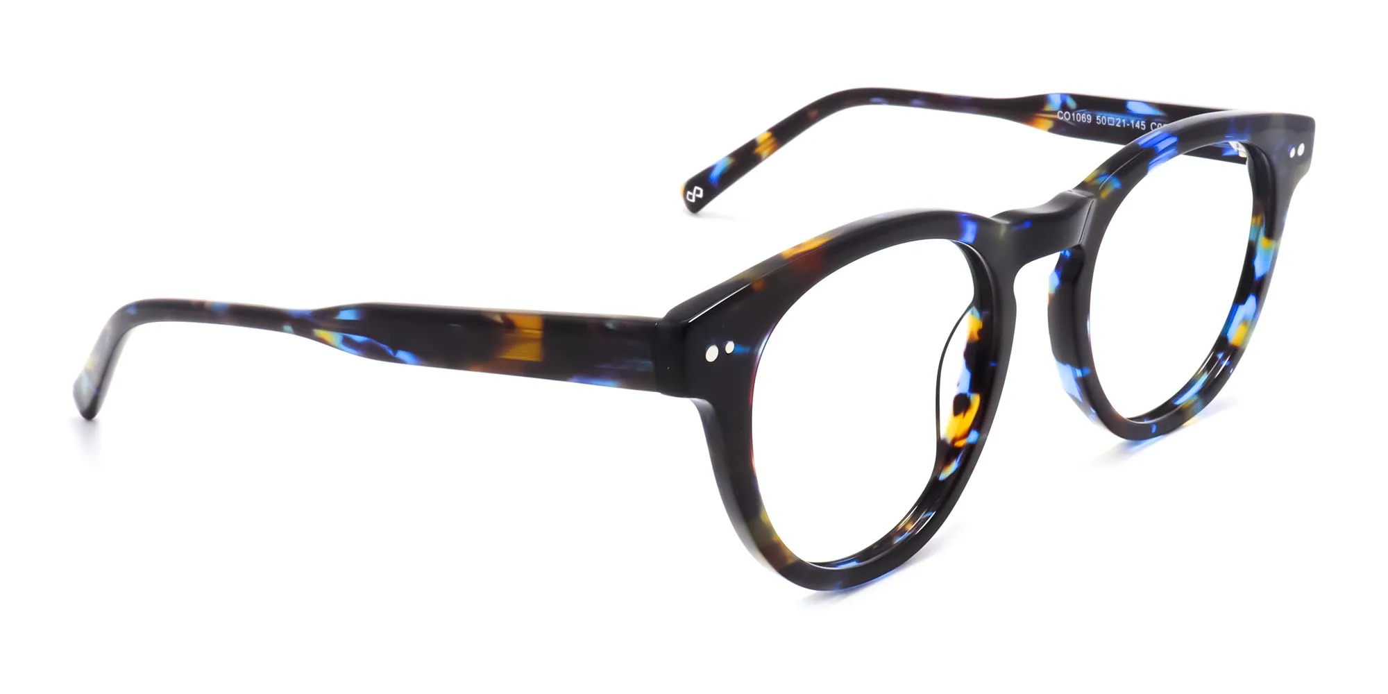 Blue Tortoise shell Glasses Frames-2