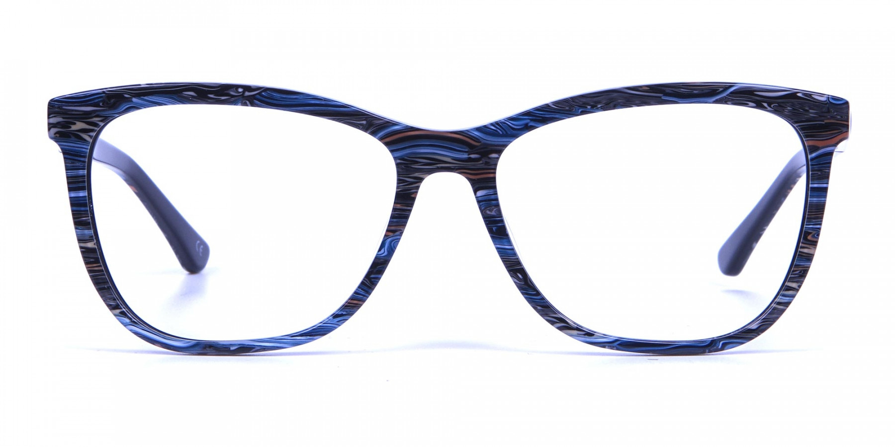 Blue Oversized Glasses