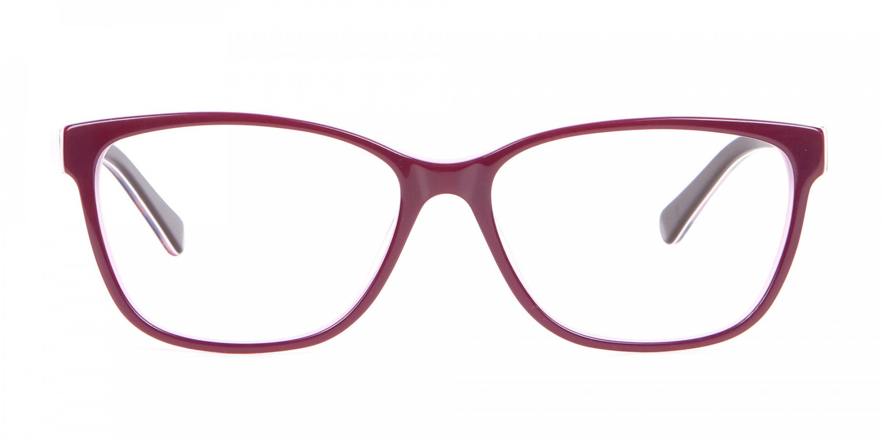 Rectangle Frame with Patterns Burgundy & Pink-1