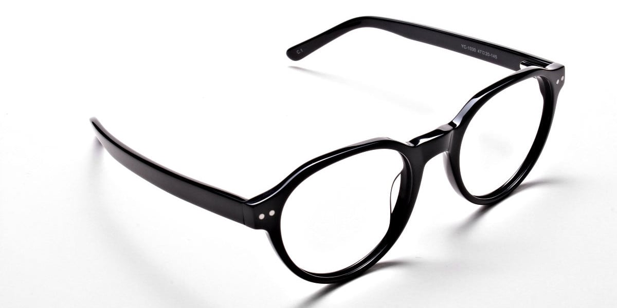 Smart Black Round Eyeglasses