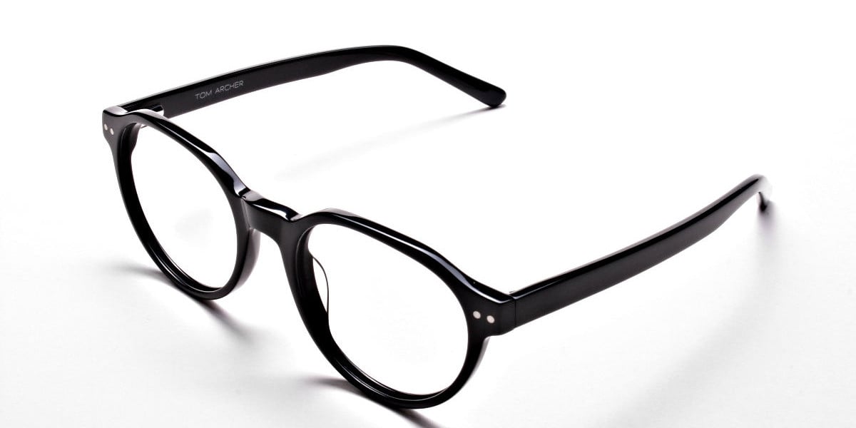 Smart Black Round Eyeglasses
