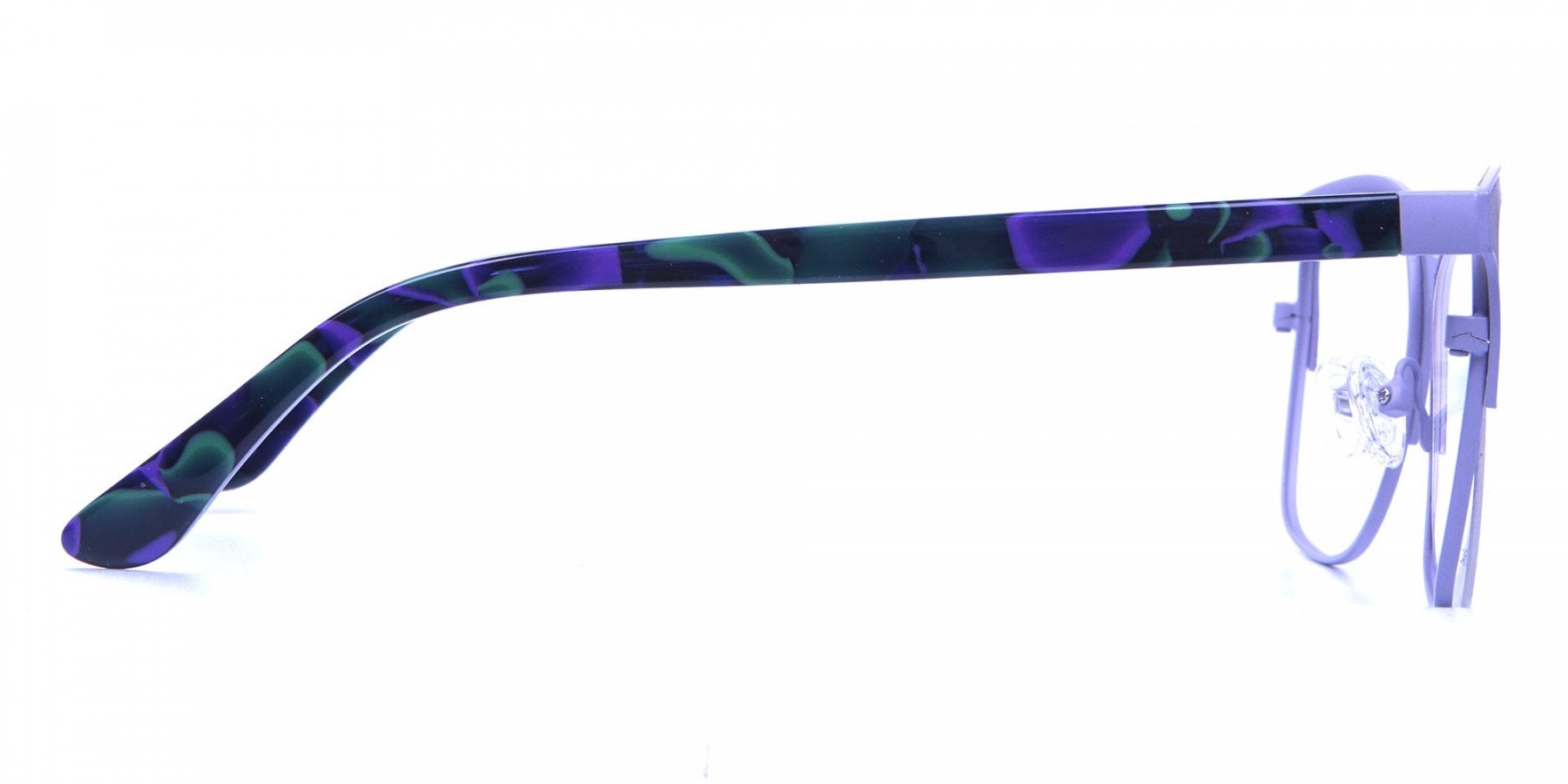 Violet & Aurora Green Dual Tone Glasses