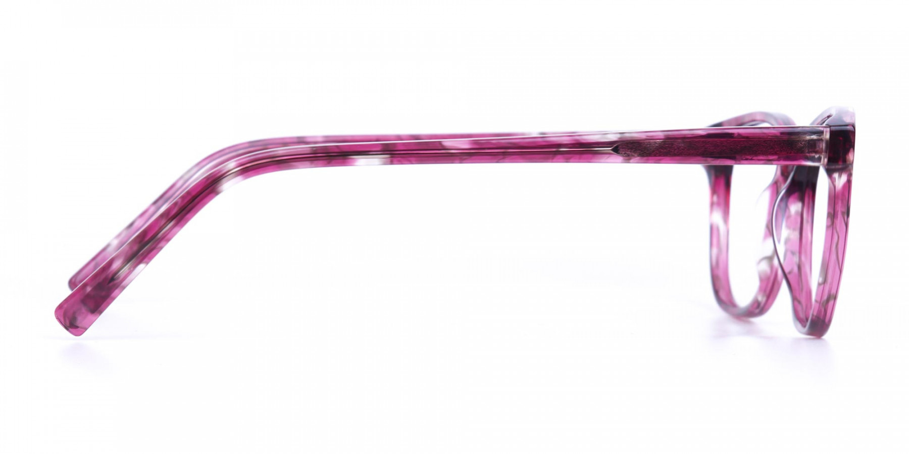 Rose Pink Marble Acetate Rectangular Glasses-1