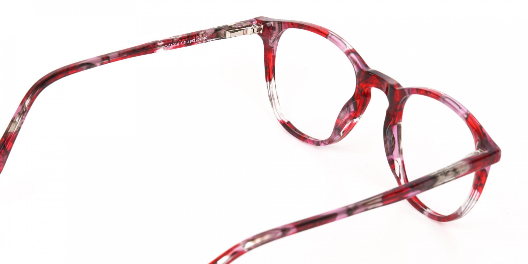 Rose Red Marble Wayfarer Glasses Men Women-1