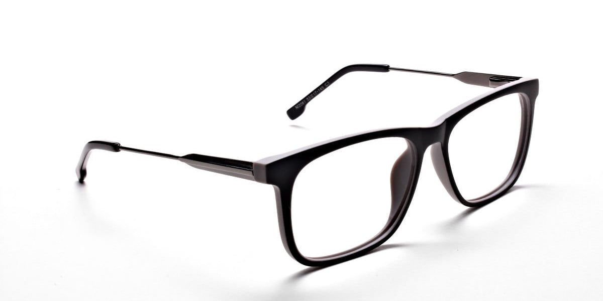Wayfarer Black & Grey Detailed Glasses
