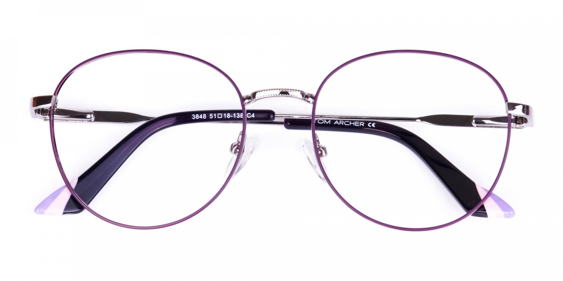 Purple-and-Silver-Metal-Round-Glasses-