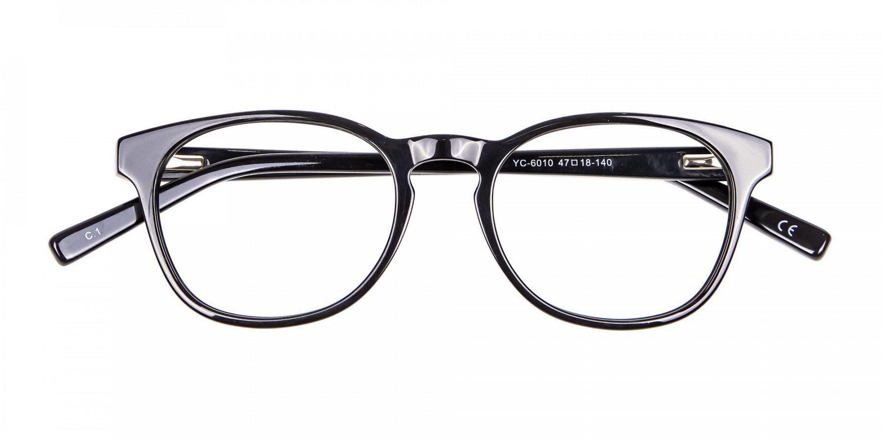 Round Shape Glasses in Black- 1