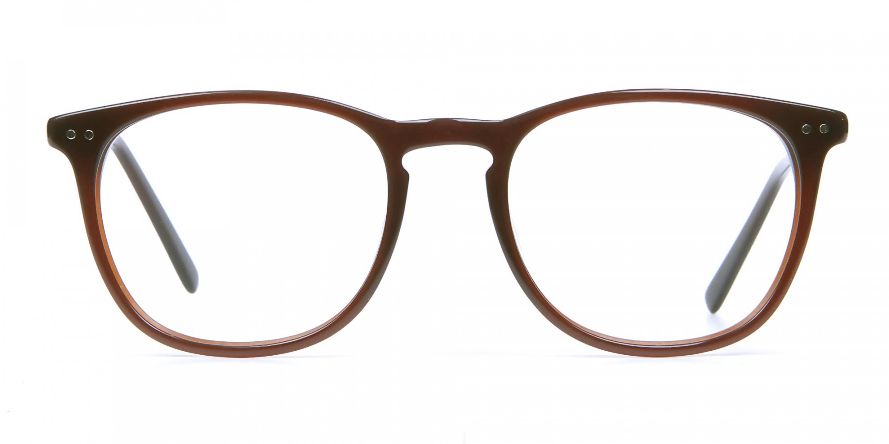 Mocha Brown  Round Glasses, Eyeglasses