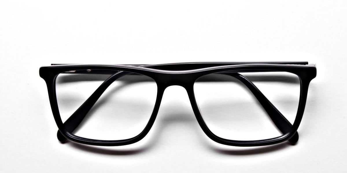 Subtle Black Wayfarer Eyeglasses
