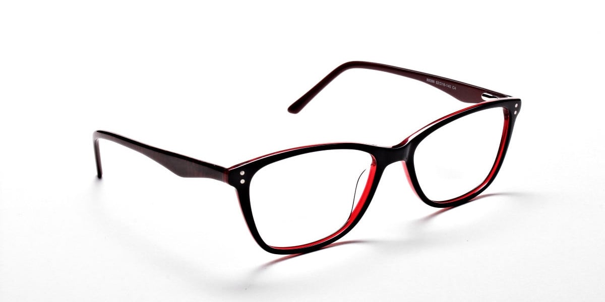 Black & Red Retro Glasses