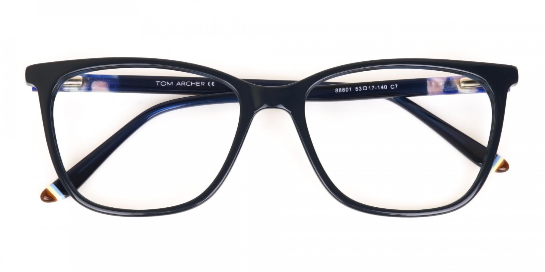 Designer Dark Dusty Blue Eyeglasses Unisex-1
