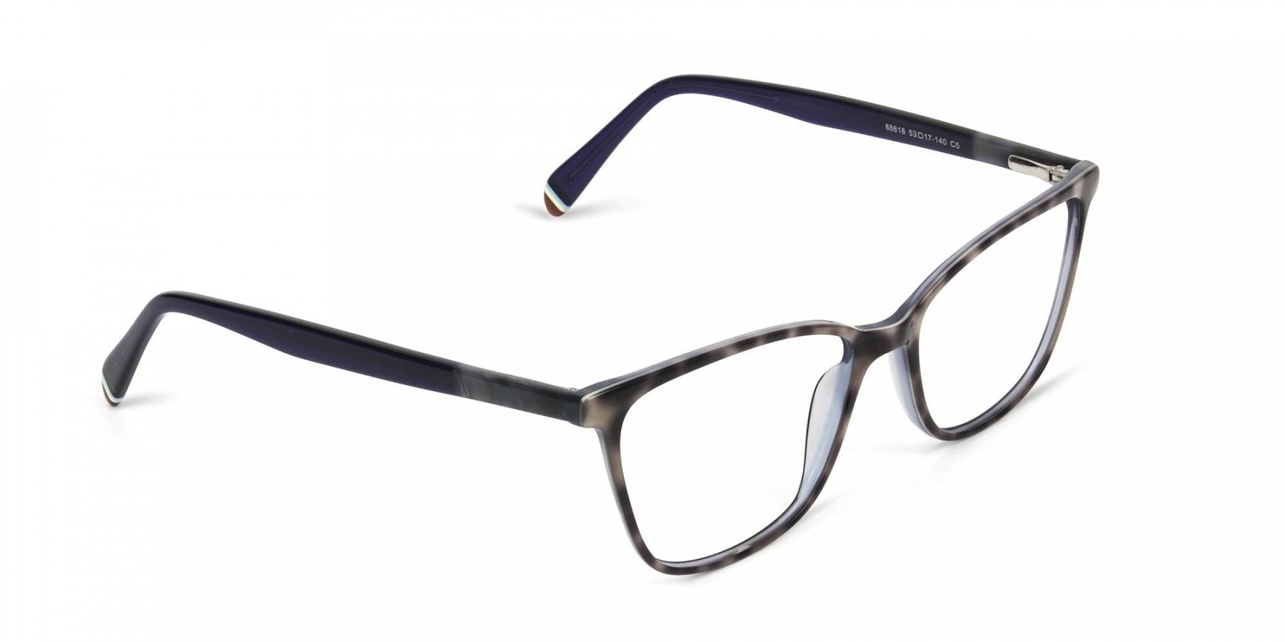 Blue Marble Grey Rectangular Spectacles - 1