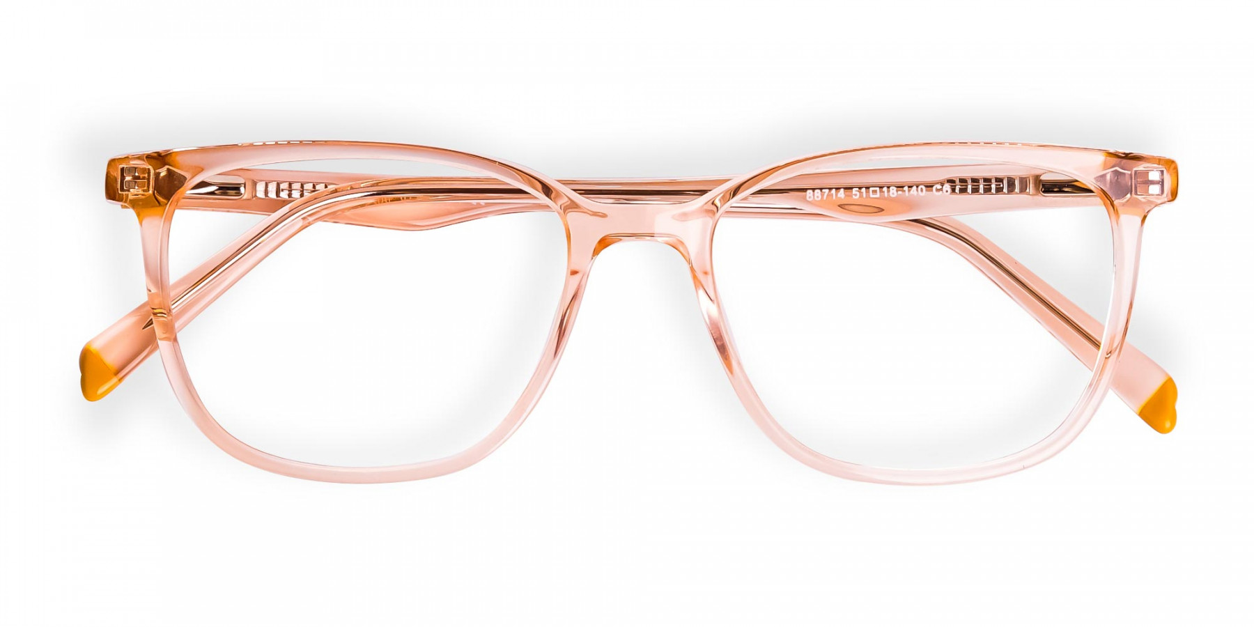 Transparent-or-crystal-clear-Orange-Wayfarer-and-Rectangular-Glasses-Frames-1