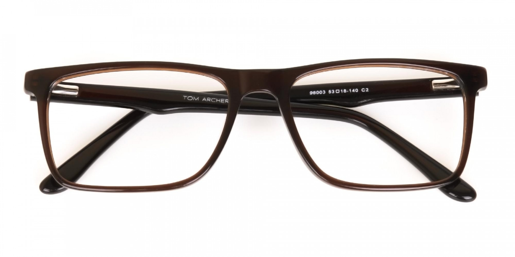 Designer Dark Mocha Brown Eyeglasses For Unisex-1