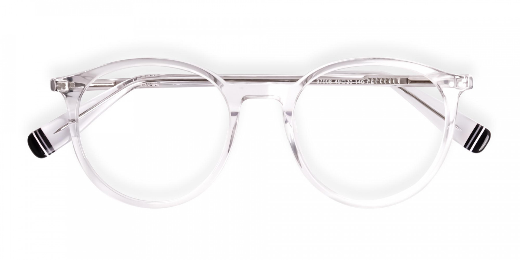 Transparent Round Shape Full Rim Glasses - FLETCHER 6 - Specscart.®