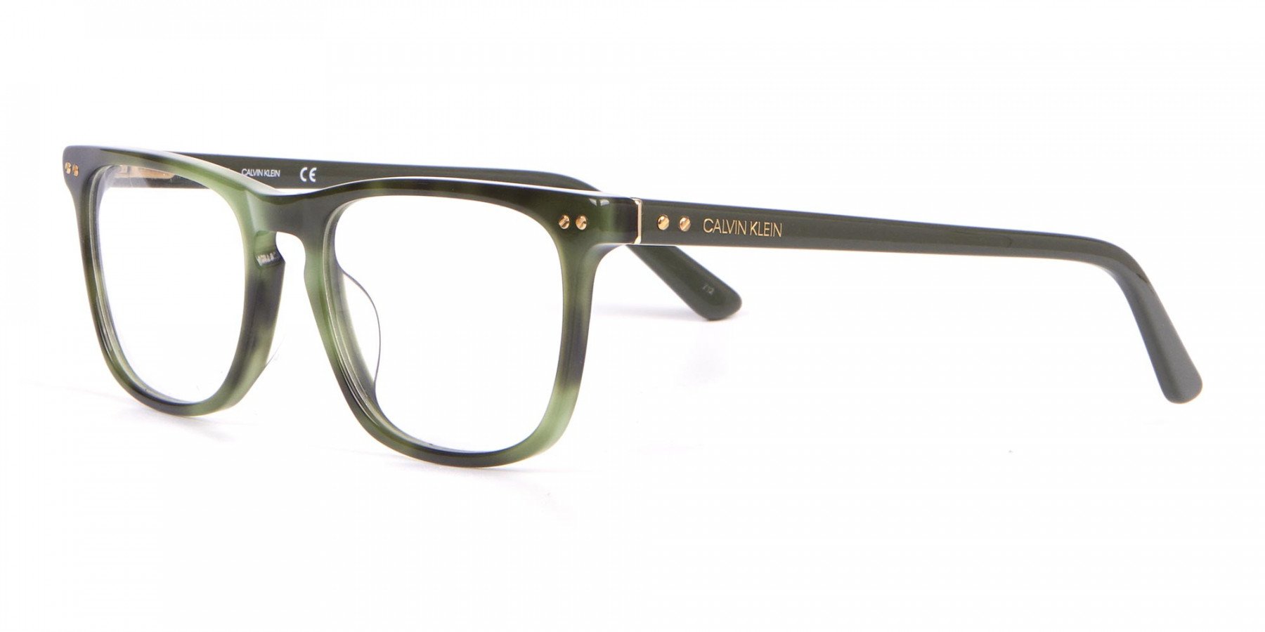 Calvin Klein CK18513 Rectangular Glasses in Green Tortoise-1