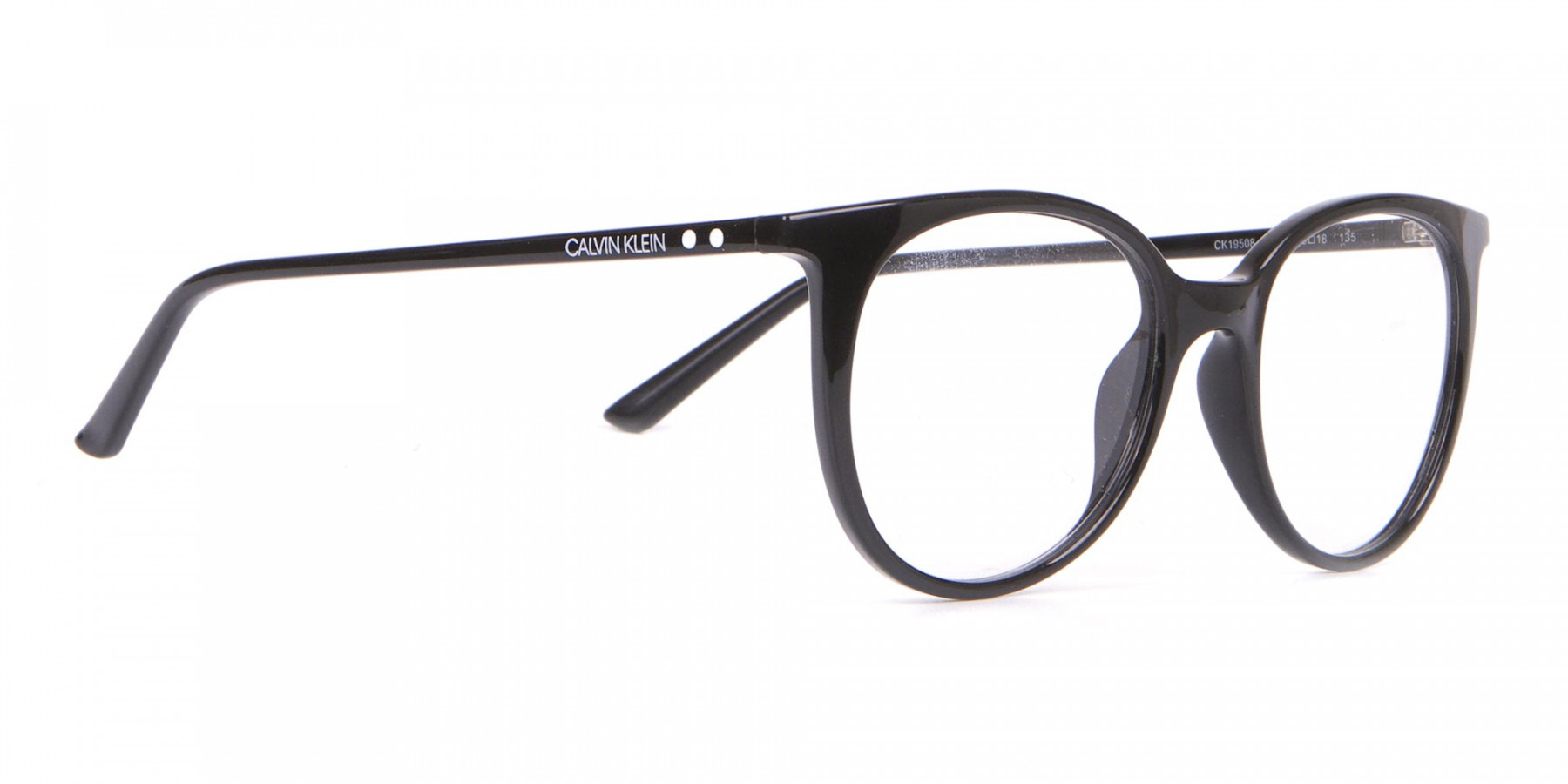 Calvin Klein CK19508 Unisex Black Classic Round Glasses-1