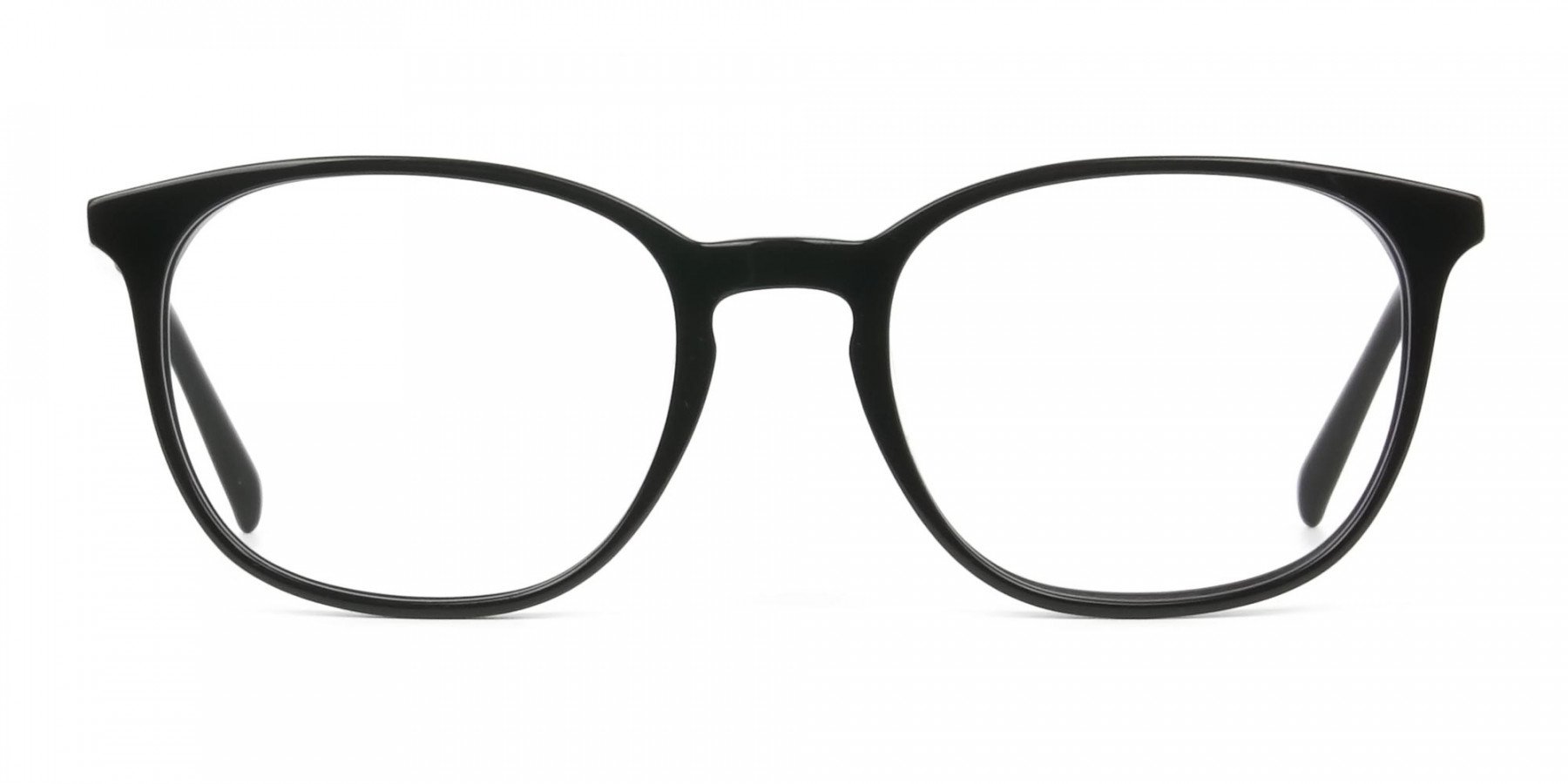 Black Thin Frame Wayfarer Glasses 