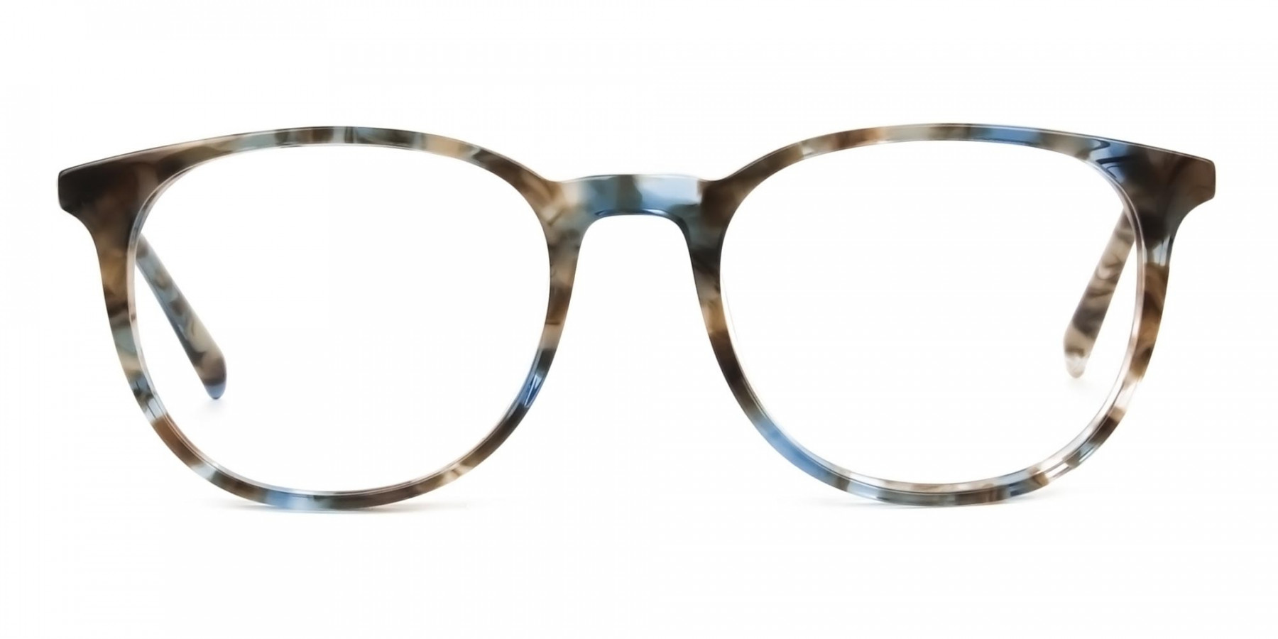 Tortoise and blue eyeglasses cheap