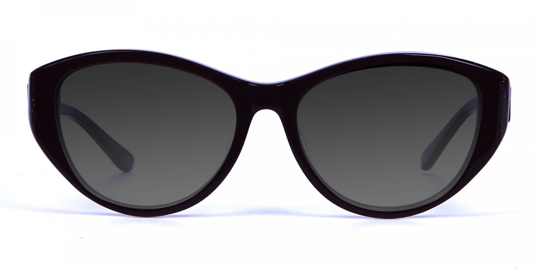 Women's Dark Grey Cat-Eye Sunglasses-3