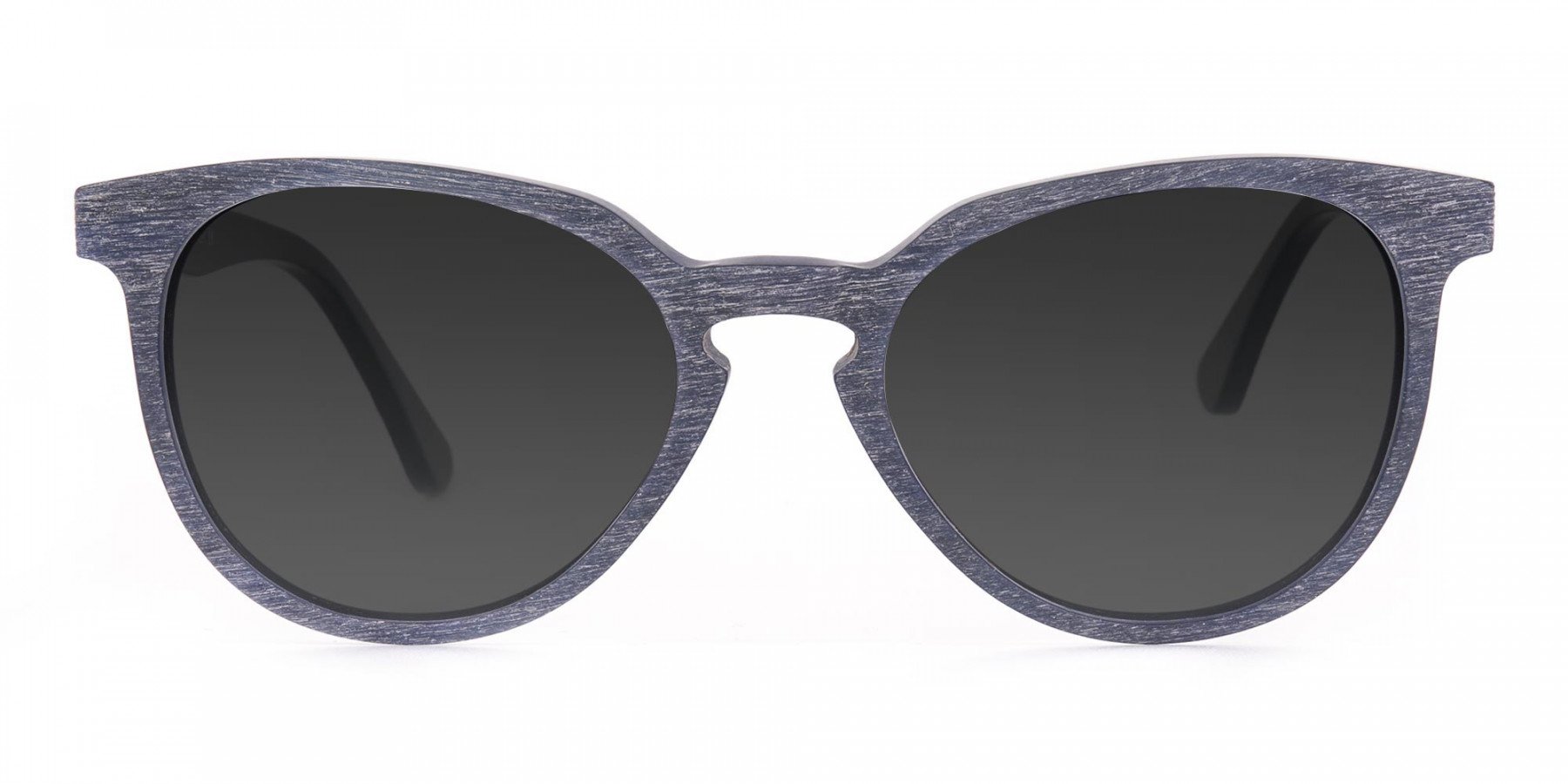 Dusty Green Wooden Sunglasses with Dark Grey Tint - 3
