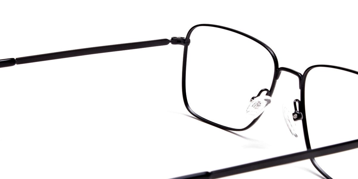 Black Rectangular Glasses, Eyeglasses