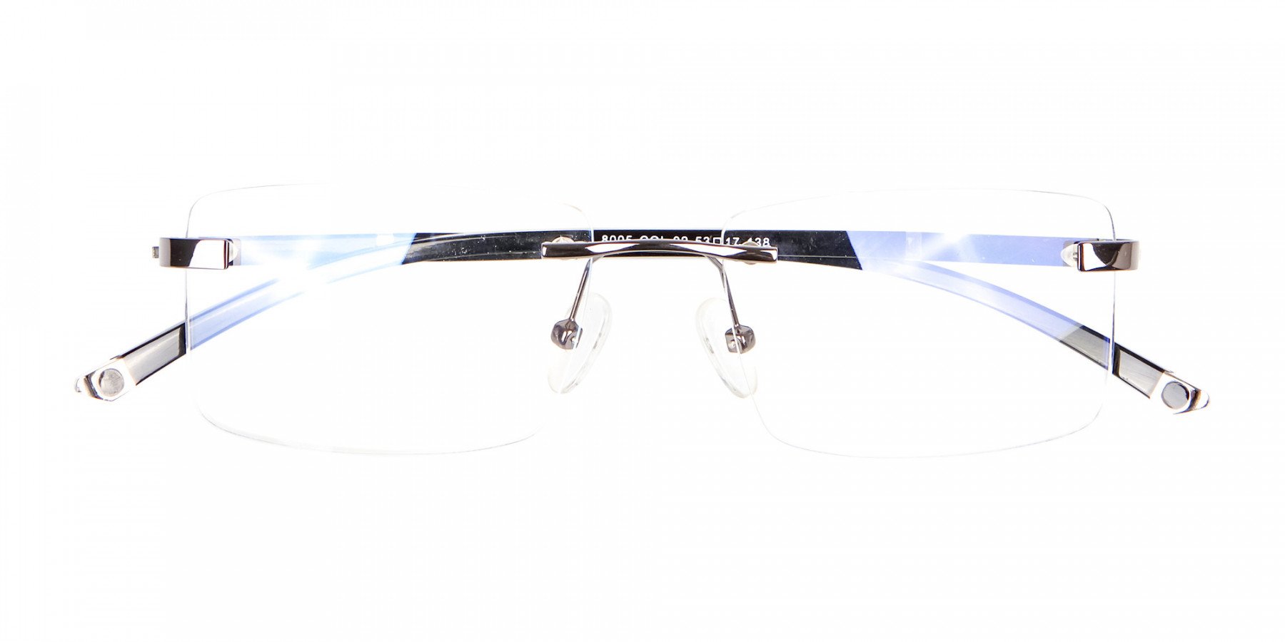 Gunmetal Rimless Glasses For Formal Style-1