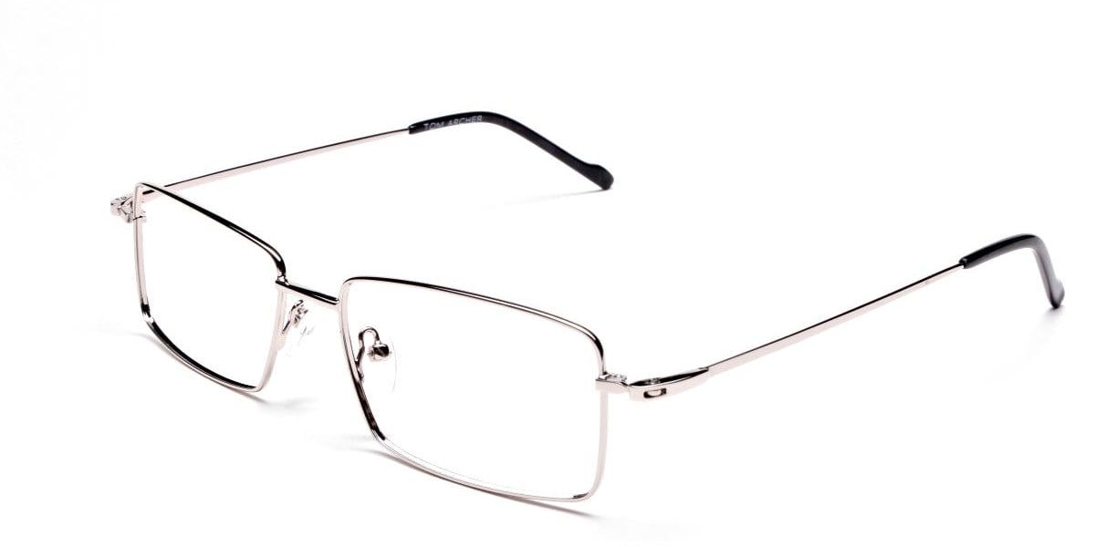 Titanium Glasses in Silver, Eyeglasses - 1