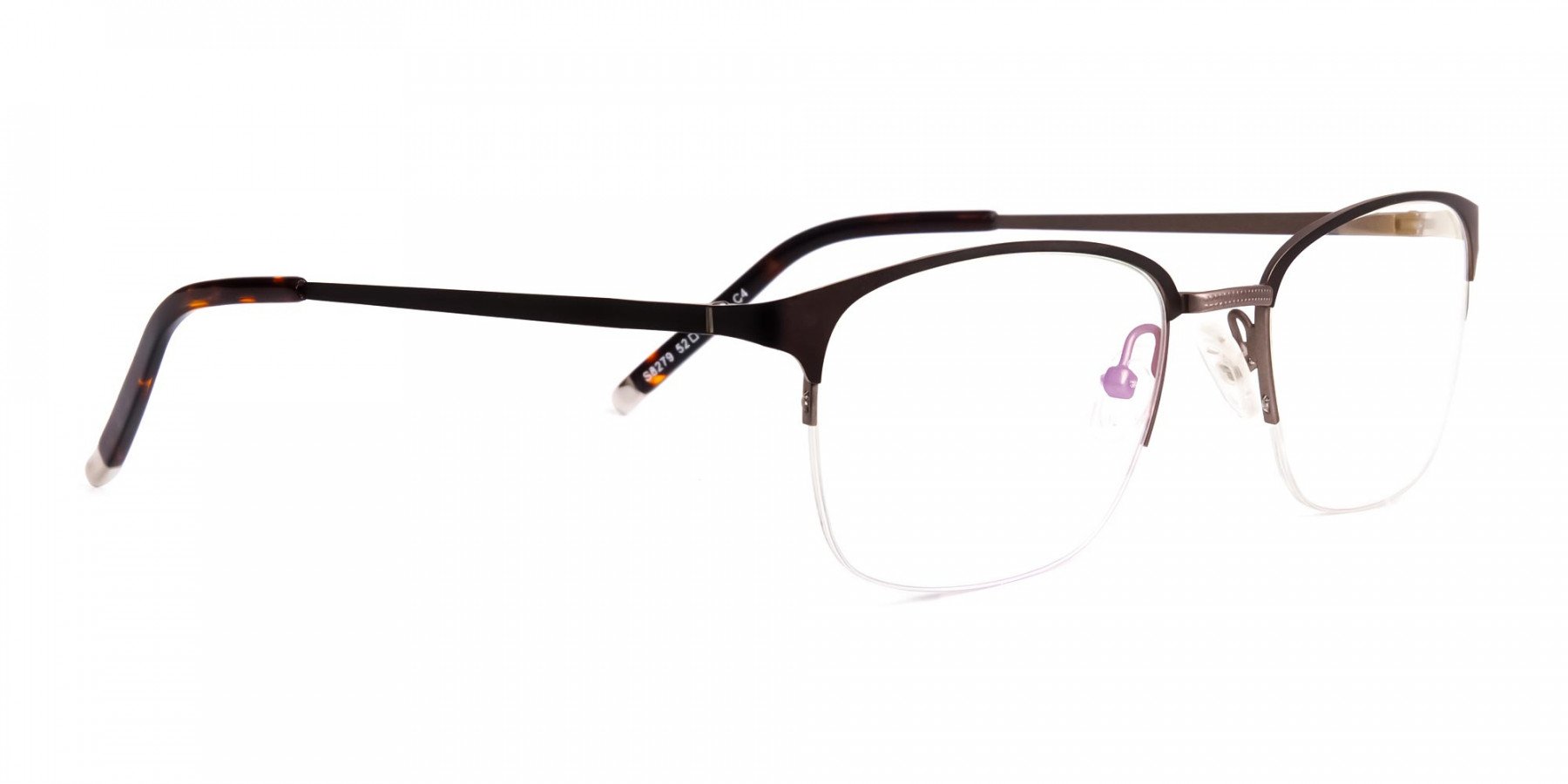 matte-brown-half-rim-rectangular-glasses-frames-1