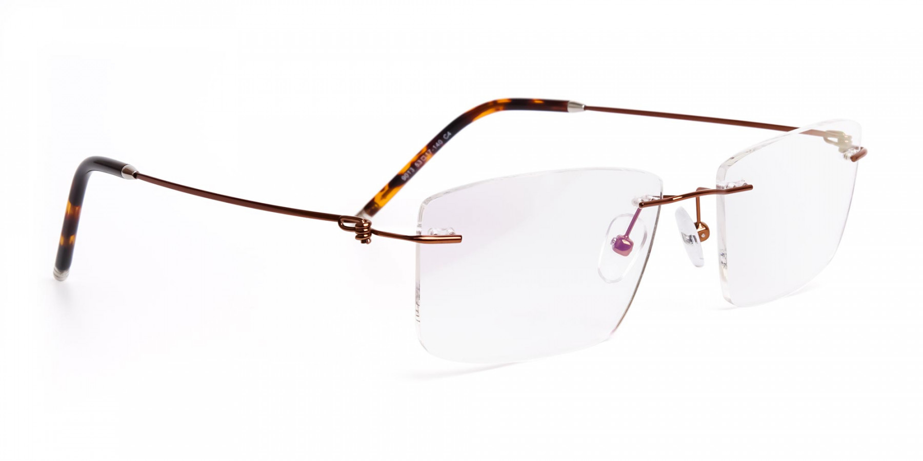 brown-rectangular-rimless-titanium-glasses-frames-1
