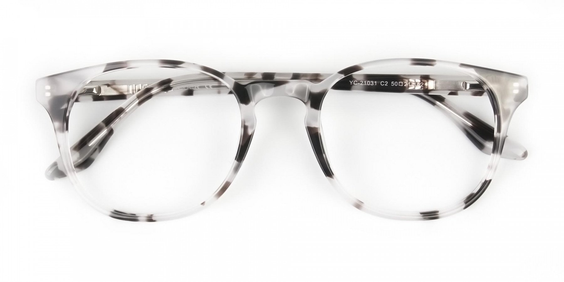 Marble Grey Glasses Frames in Wayfarer - 1
