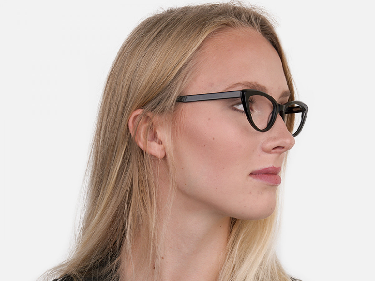Black Cat Eye Glasses Frame For Women-1