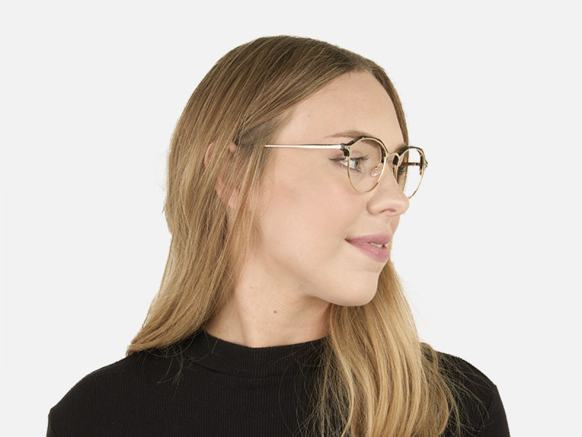 Marble Grey & Gold Weightless Glasses in Mixed material  - 1