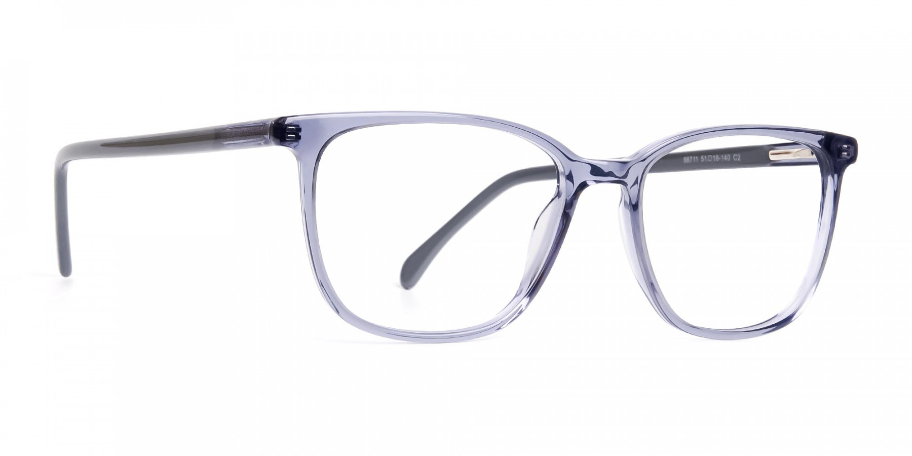 Crystal Space Grey Wayfarer & Rectangular Glasses - Specscart.®