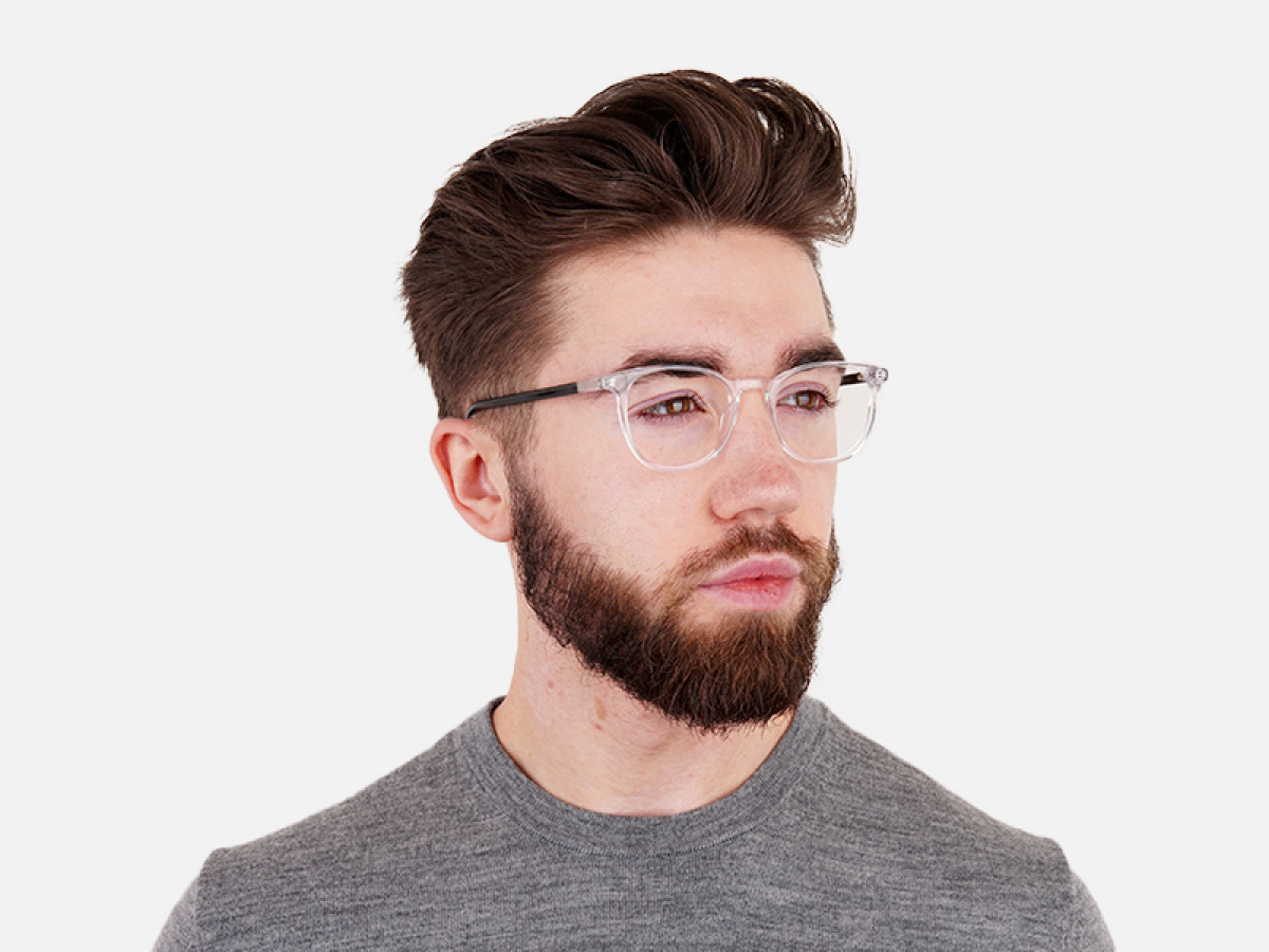 Crystal Clear Transparent Round Glasses-1