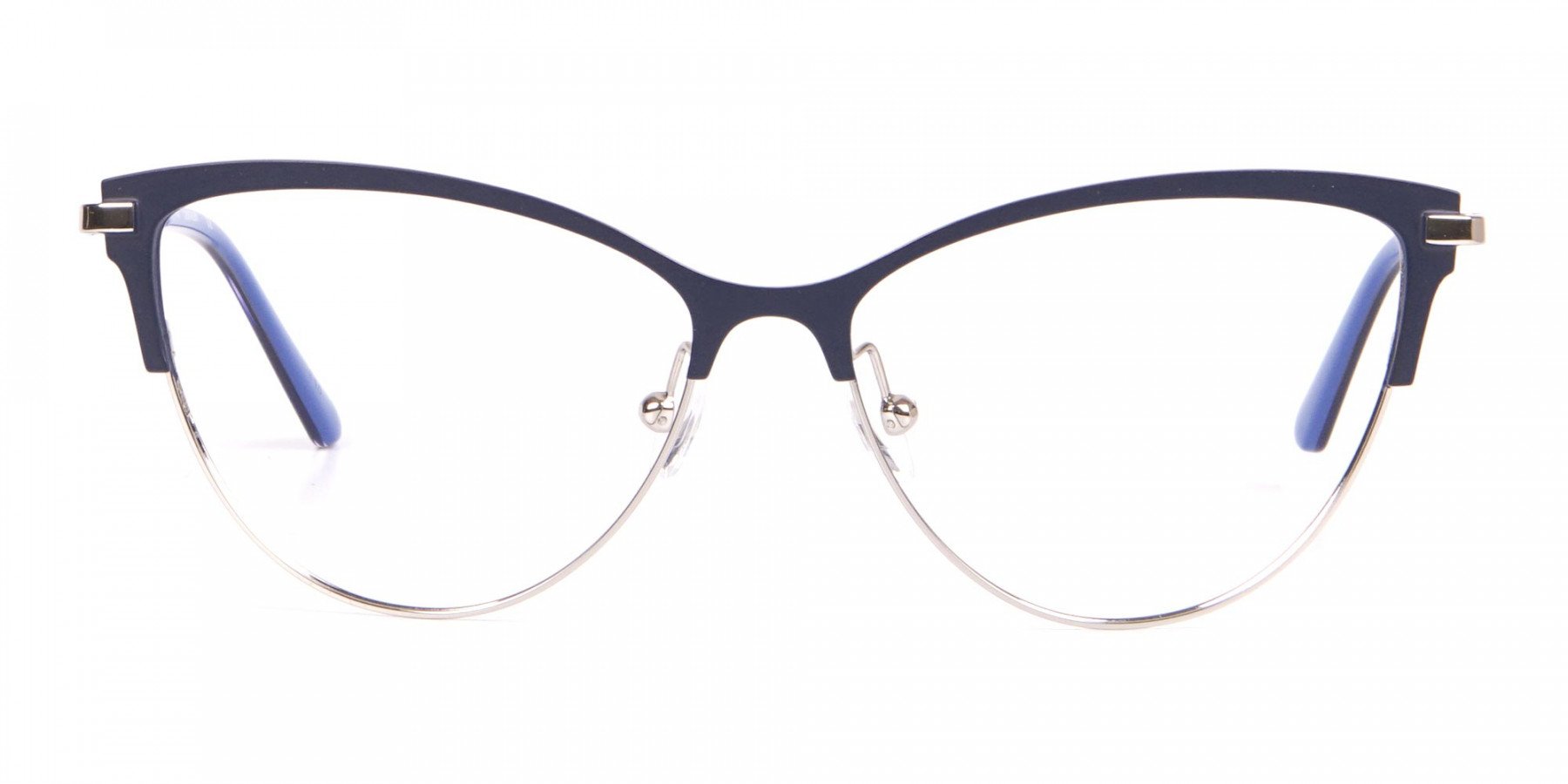 Calvin Klein® CK19111 Women Cat-Eye Browline Glasses Navy