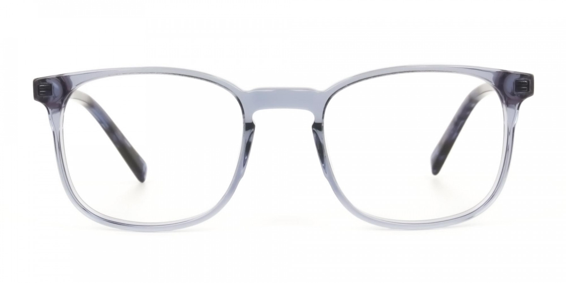 HIVE 3 - Translucent Ocean Blue Tortoise Square glasses | Specscart.®