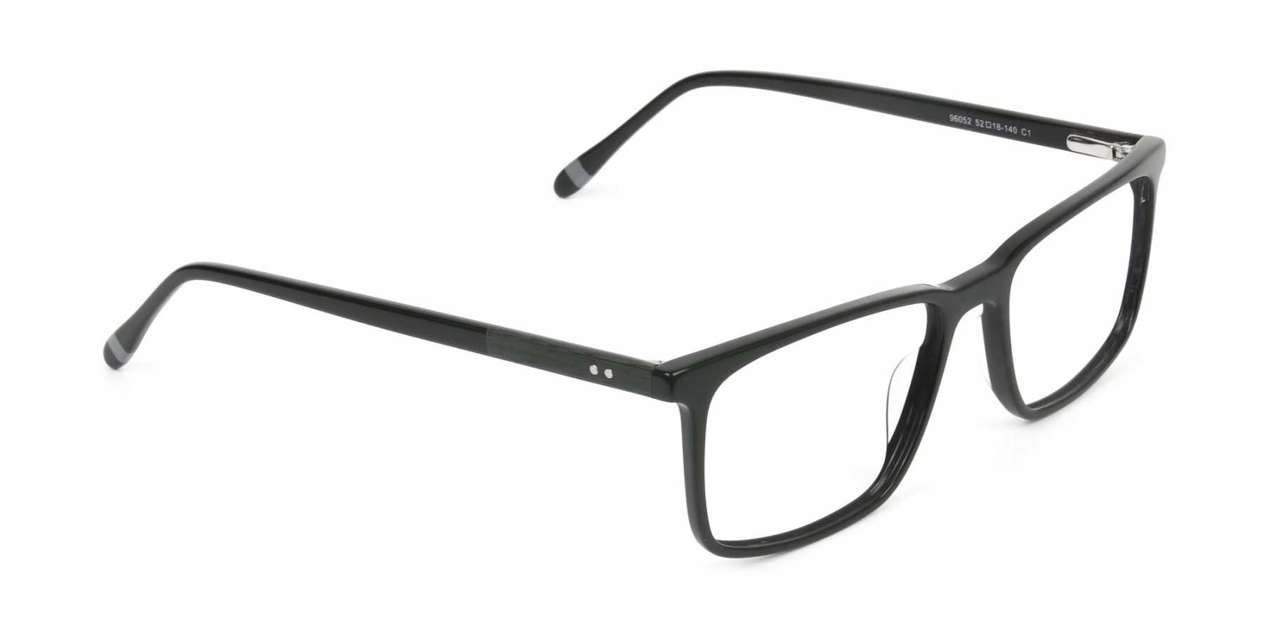 STANLEY 1 - Designer Black Glasses Rectangular | Specscart.®