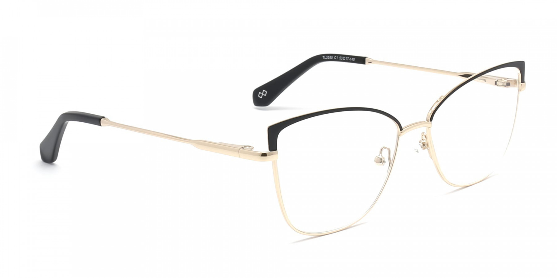 HEYROSE 1 - Gold Frame Cat Eye Glasses | Specscart.®
