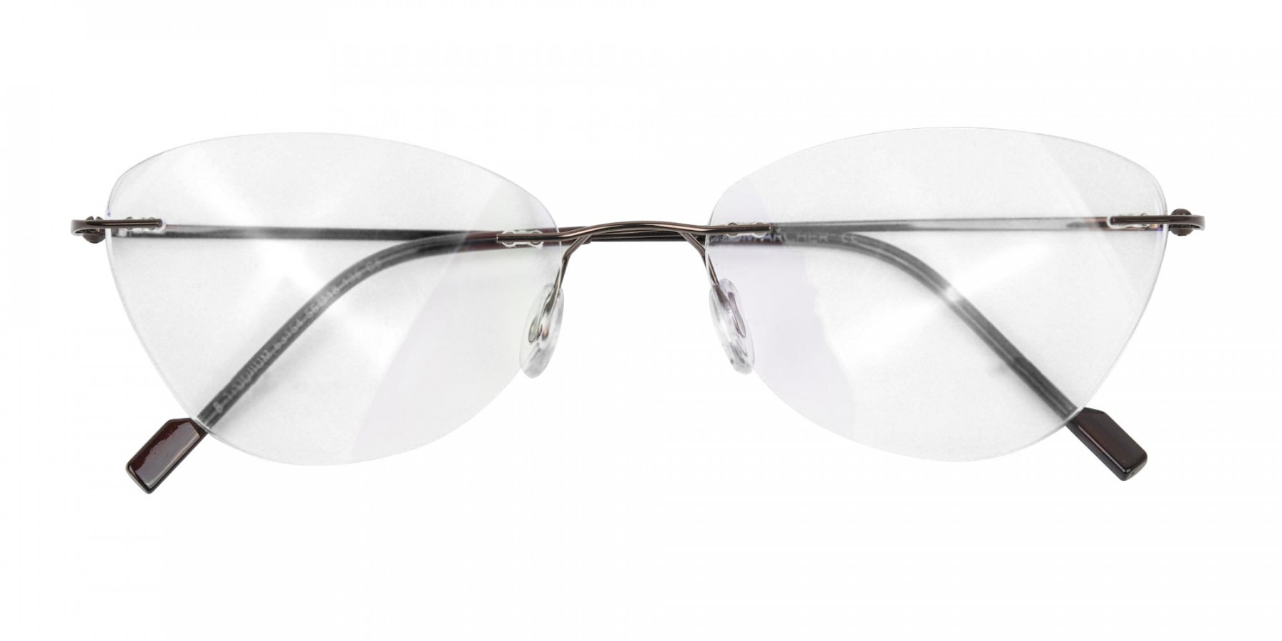 Rimless Cat Eye Glasses Brown Islington 1 Specscart®