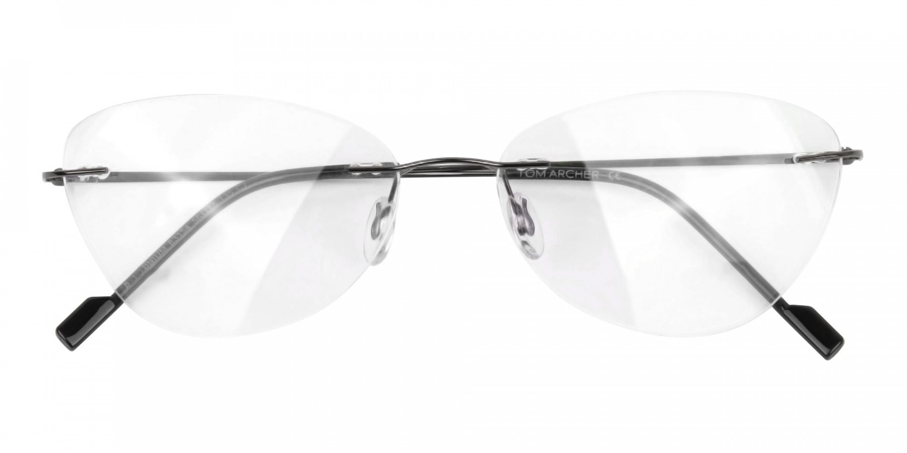 Islington 2 Gunmetal Rimless Cat Eye Glasses Specscart ®