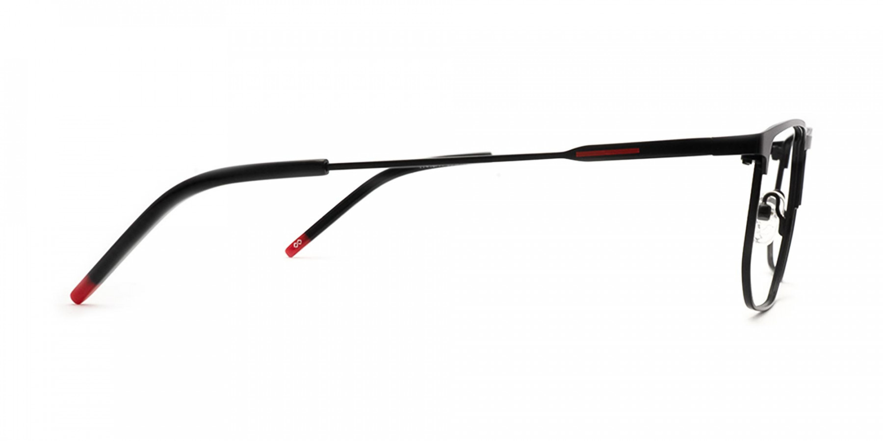 TAMESIDE 1 - Black Thin Metal Frame Glasses | Specscart.®