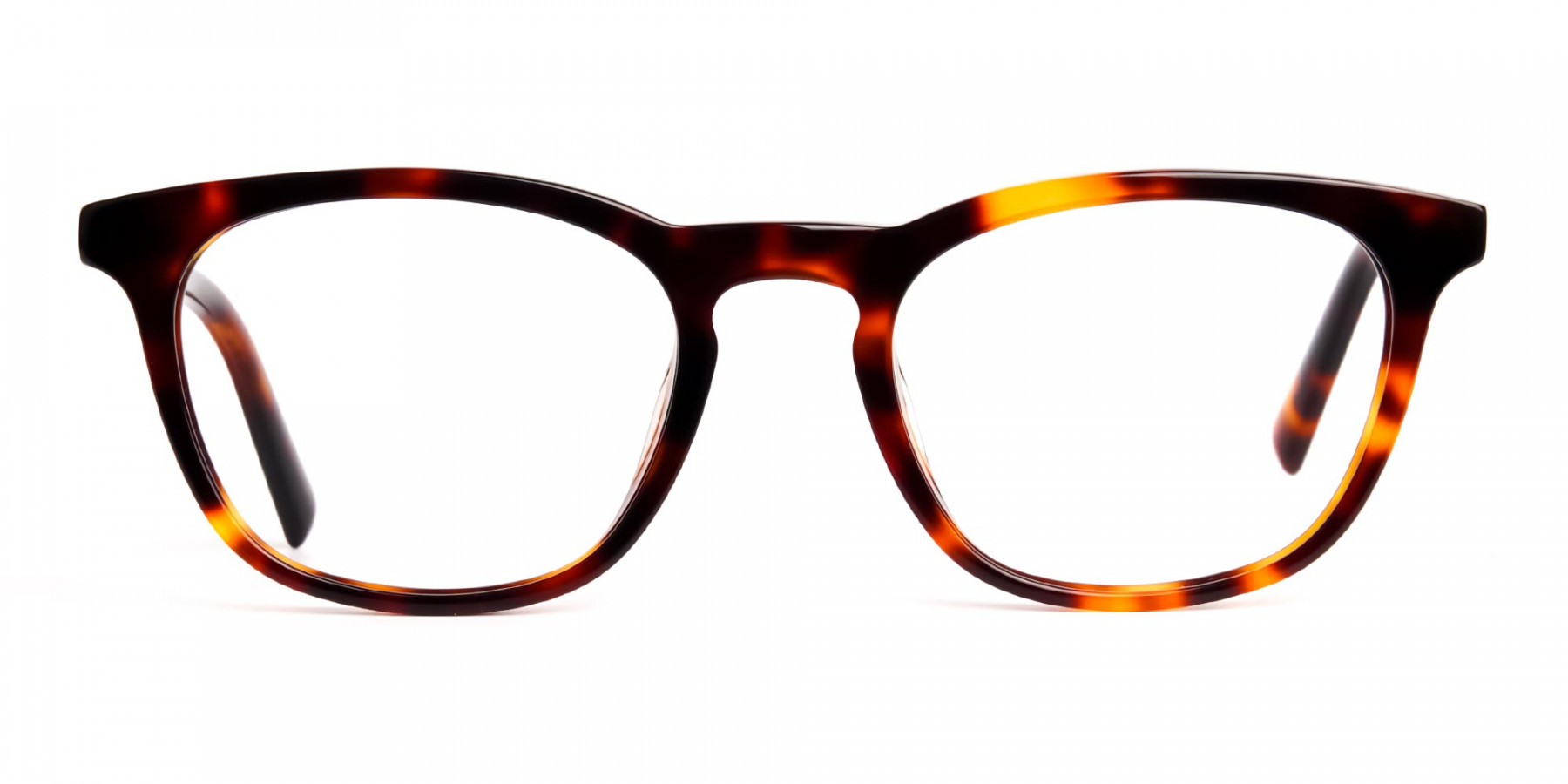 Yellow Tortoise Shell Glasses in Square