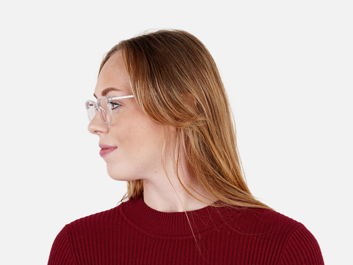 crystal clear or transparent round glasses frames-1